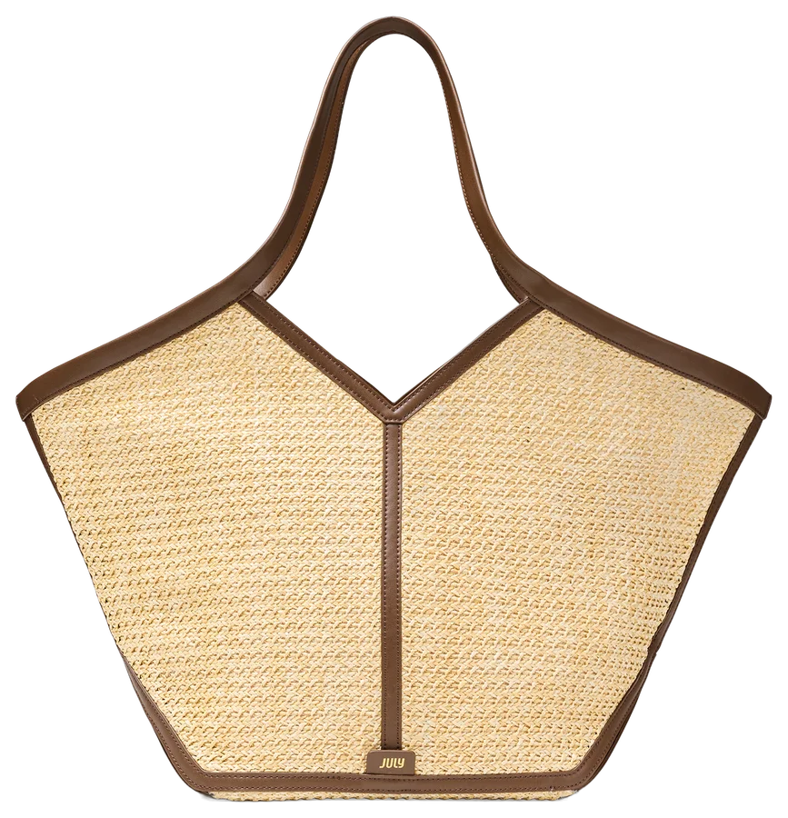 July Juliette Straw Foldable Tote